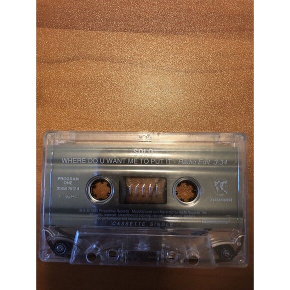 Solo "Where Do U Want Me To Put It" Cassette Single No Case - Picture 3 of 5